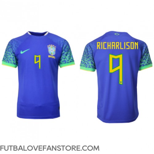 Brazília Richarlison #9 Vonkajší futbalový dres MS 2022 Krátky Rukáv